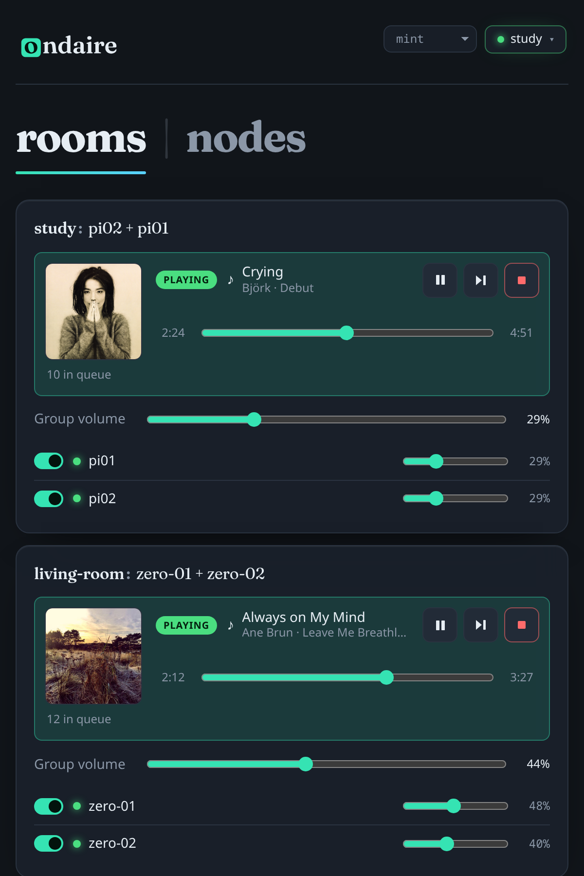 ondaire in the mint theme