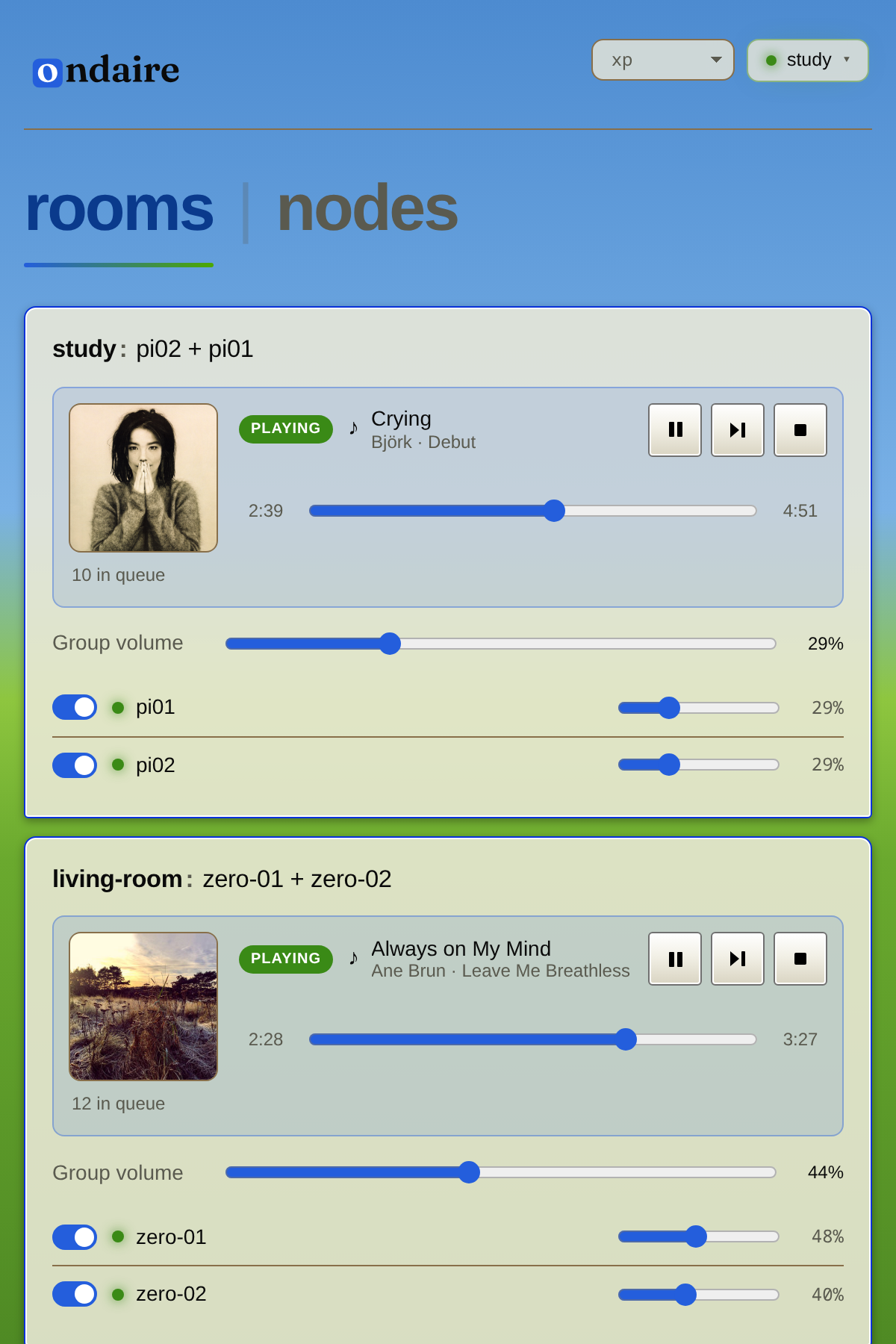 ondaire in the xp theme